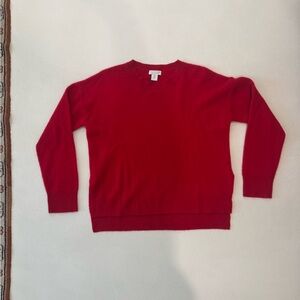 Oats Cashmere Red Sweater 100% Cashmere